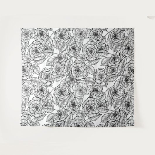 Rose Wandteppich (Vorderseite (Horizontal))