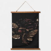 Rose Wandteppich Mit Holzrahmen (Vorderseite)