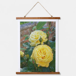 Rose Wandteppich Mit Holzrahmen