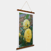 Rose Wandteppich Mit Holzrahmen (Gewinkelt)