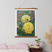 Rose Wandteppich Mit Holzrahmen (Schlafzimmer)