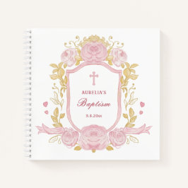 Rose Wappen Taufen Gästebuch Notizblock