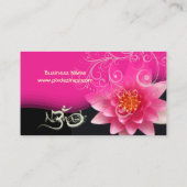 Rose Wasser Lilly + Perlwasser Wirbel, om Visitenk Visitenkarte (Rückseite)