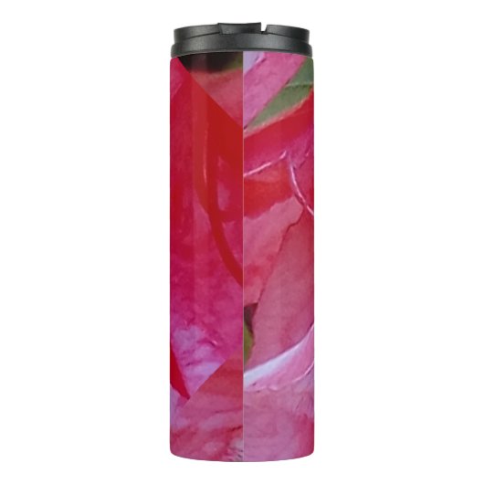 Rose Wasser Thermosbecher (Rückseite)