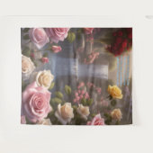 Rose Wasserfall Gedeckter Wasserfall Wandteppich (Vorderseite (Horizontal))