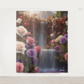 Rose Wasserfall Gedeckter Wasserfall Wandteppich (Vorderseite)