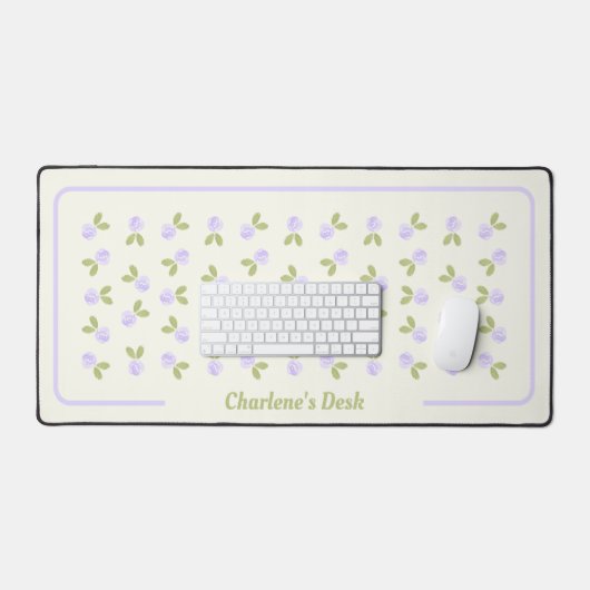 Rose Wasserfarbe - Alicia Lila Schreibtischunterlage (Tastatur & Maus)