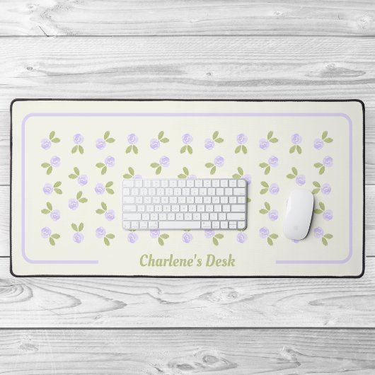 Rose Wasserfarbe - Alicia Lila Schreibtischunterlage