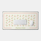 Rose Wasserfarbe - Alicia's Rot-Rosa Schreibtischunterlage (Tastatur & Maus)