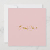 ROSE Wasserfarbe Dankeskarte (Rückseite)