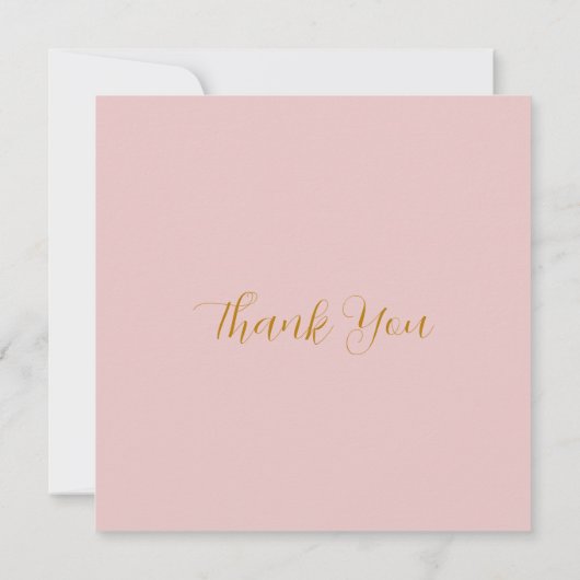 ROSE Wasserfarbe Dankeskarte (Rückseite)