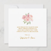 ROSE Wasserfarbe Dankeskarte (Vorderseite)