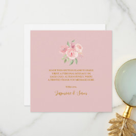 ROSE Wasserfarbe Dankeskarte