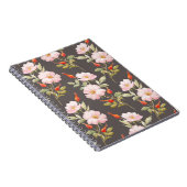 Rose Wasserfarbe für Hunde: dunkles Muster Notizblock (Rechte Seite)