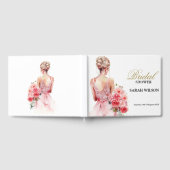 Rose Wasserfarbe Hochzeitskraut Brautparty Gästebuch (Voll)