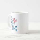 Rose Wasserfarbe Hüften Kaffeetasse (Vorderseite Links)