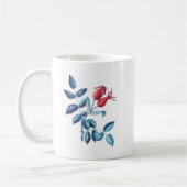 Rose Wasserfarbe Hüften Kaffeetasse (Links)
