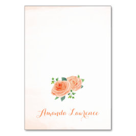 Rose Wasserfarbe Personalisierte Platzkarten Tischnummer