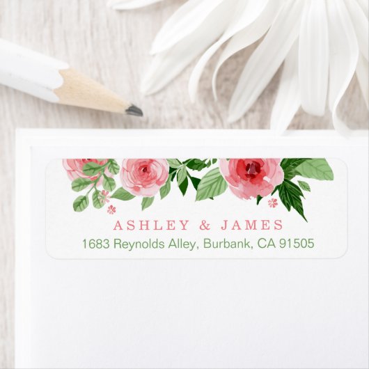 Rose Wasserfarben Blume (Insitu)