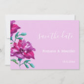 Rose Wasserfarben Handgemalt Save The Date (Vorderseite)