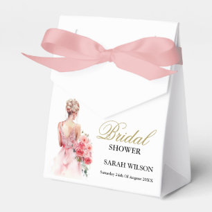 Rose Wasserfarben Hochzeitszunge Geschenkschachtel