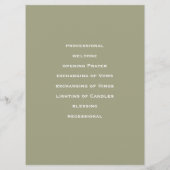 Rose Wasserfarben Rose - Festprogramm Programm (Rückseite)