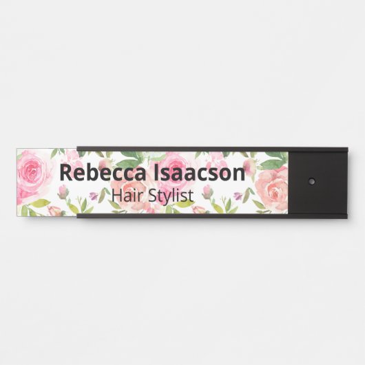 Rose Wasserfarben Schilder (Vorderseite )