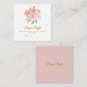 ROSE Wasserfarben-Windeln Begleitkarte (Vorne/Hinten)