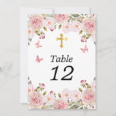 Rose Wasserfarbene Blumenschmetterlinge kreuzen de (Vorderseite)