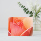 Rose Wasserfarbeneffekt Floral Postkarte (Stehend Vorderseite)