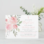 Rose Watercolor Einladung (Stehend Vorderseite)