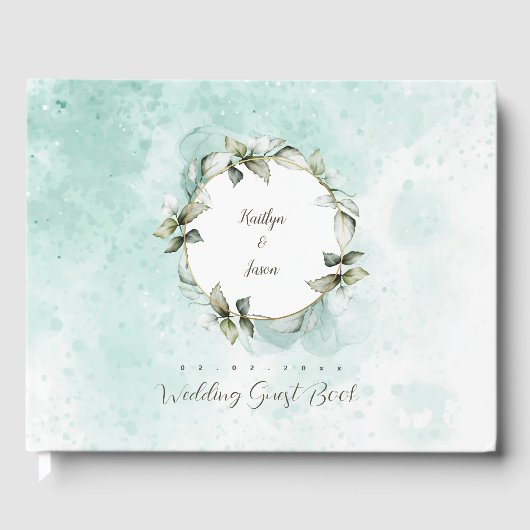 Rose Watercolor Gästebuch (Vorderseite)