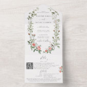 Rose Watercolor, Museo Cantonale d'Arte All In One Einladung (Innen Boden)