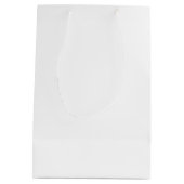 Rose Watercolor Rot Mittlere Geschenktüte (Rückseite)