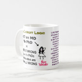 Rose Webster ist NICHT ein MD oder ein PhD Kaffeetasse (Vorderseite Links)