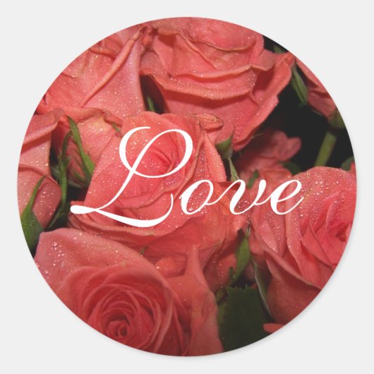 ROSE WEDD UMSCHLAG AUFKLEBER STICKERS (Vorderseite)