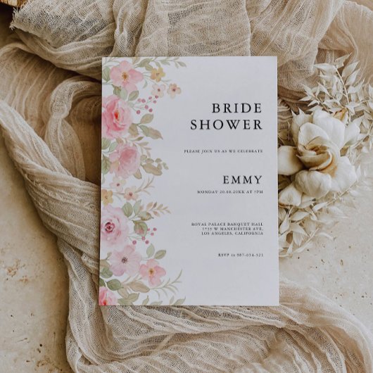 Rose Wedding Bridal Dusche Einladung