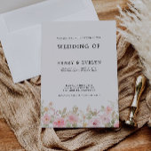 Rose Wedding Einladungen Vorlage
