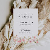 Rose Wedding Einladungen Vorlage