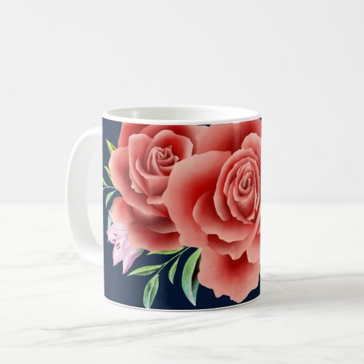 Rose Wedding Large Kaffeetasse (Vorderseite Links)