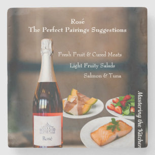Rosé-Wein Food Pairing / Weinliebhaber Küchengesch Steinuntersetzer