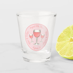 Rosé-Wein-Glas-Hochzeits-Junggesellinnen-Abschied Schnapsglas