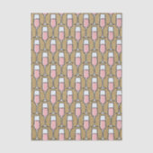Rosé-Wein-Muster Gold Seidenpapier (Vorderseite)