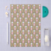Rosé-Wein-Muster Gold Seidenpapier (Handwerk)