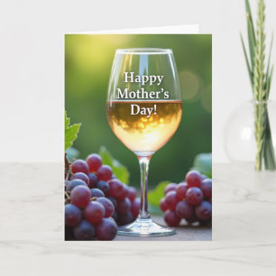 Rosé-Wein-Muttertagskarte Karte