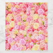 Rose Weinetikett (Einzelnes Label)