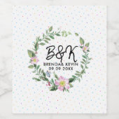 Rose Weinetikett (Einzelnes Label)