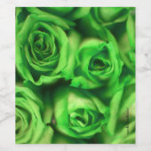 Rose Weinetikett (Einzelnes Label)