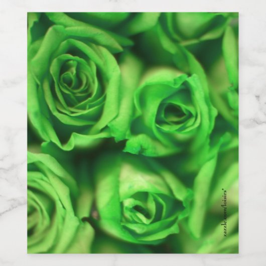 Rose Weinetikett (Einzelnes Label)