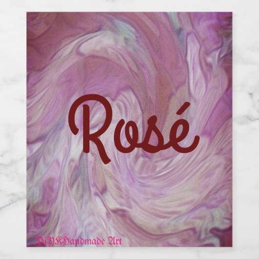 Rosé Weinetikett (Einzelnes Label)